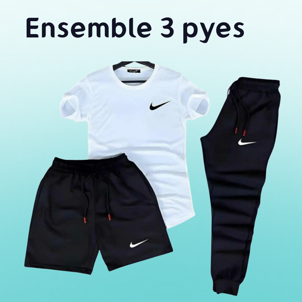 Ensemble 3 pièces 100% coton qualité et prix